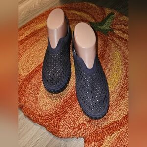 ILSE JACOBSEN Tulip Slipons Purple Perforated 8/38